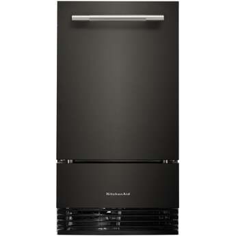 KitchenAid 18 Inch Automatic Ice Maker With Drop-Down Door And Pump: Black Ore — thumbnail 7